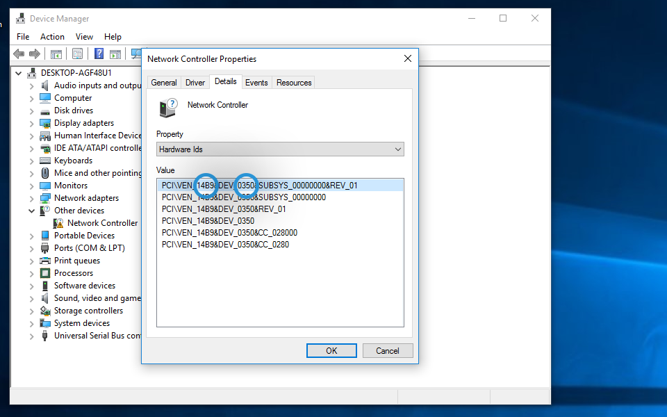 Pci vendor and device ids do not match что это